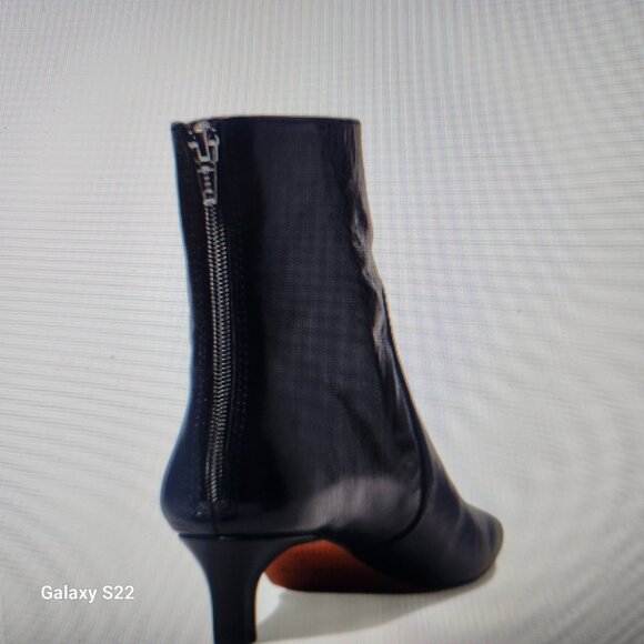 Madewell The Dimes Kitten-Heel Booties in Crinkle. NIB. Size 6 - Picture 5 of 16